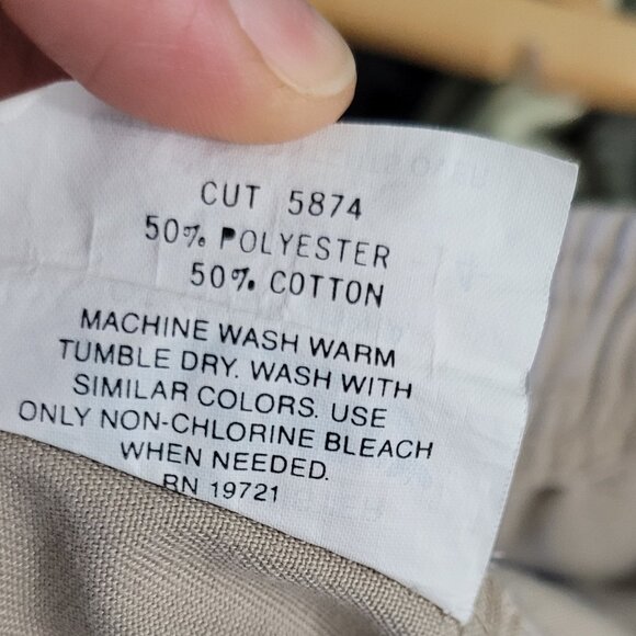 Remo Womens Tan Cotton Blend Front Pockets Button Down A-Line Causal Skirt Sz 14 - Picture 6 of 9